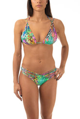 BIKINI TRIANGOLO DONNA  ANIMALIER 787I21 205 ANIMALIER LULI FAMA